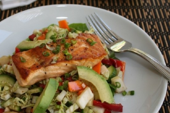 healthy nutrition diet salmon salad nutrition diet healthy meal